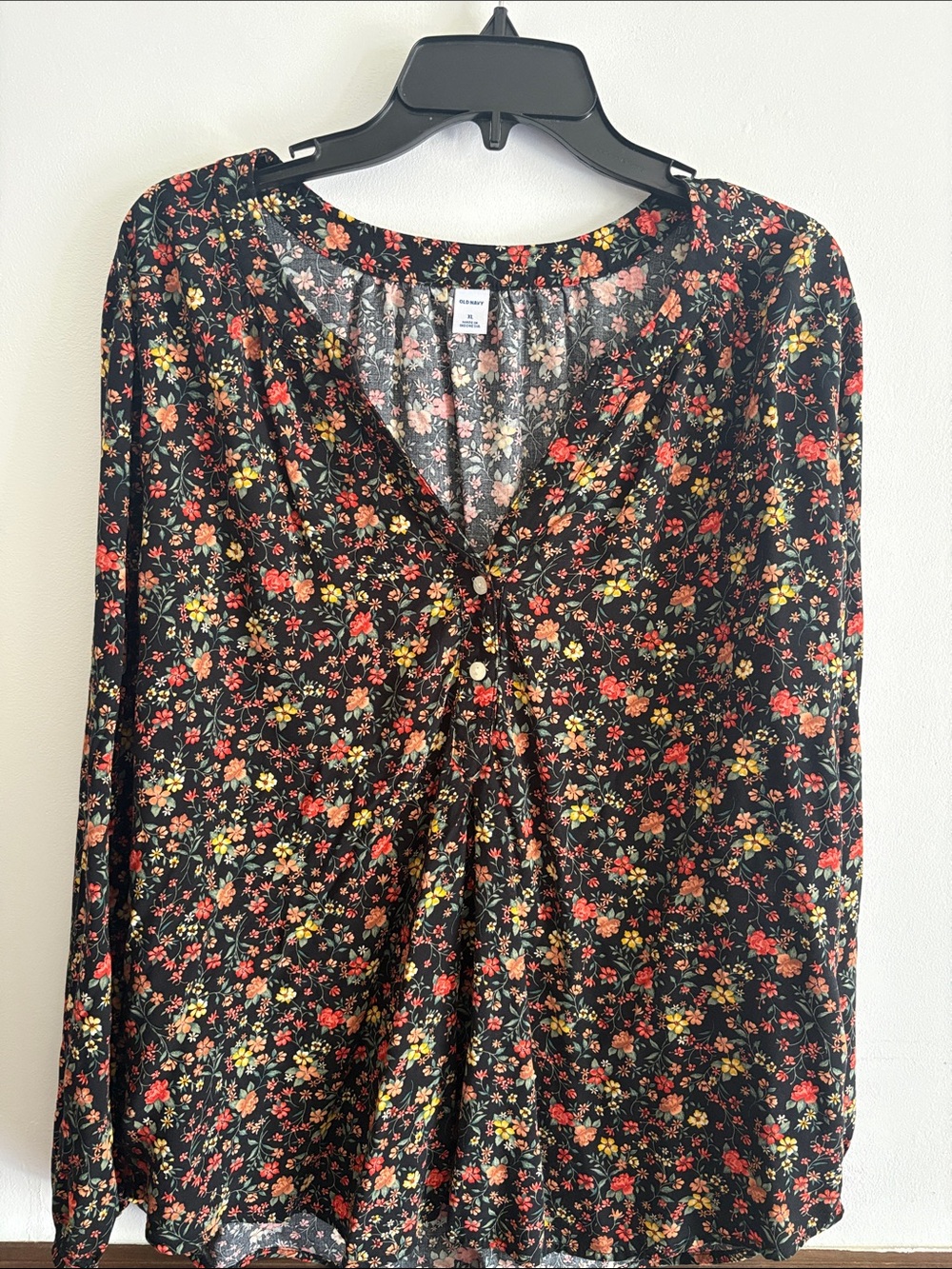 Old Navy Fall Blouse and a Dress Barn Blouse Blue Size XLarge